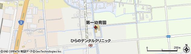 熊本市役所健康福祉局関係機関　だいいち子育て支援センター周辺の地図