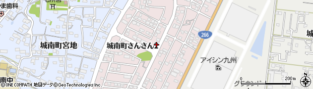 熊本県熊本市南区城南町さんさん周辺の地図