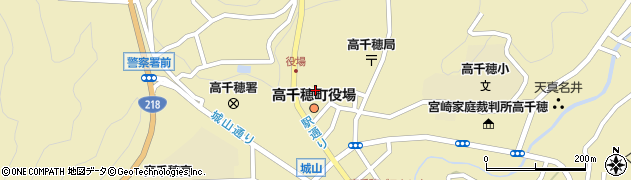 高千穂町役場　財政課周辺の地図