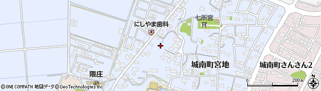 熊本県熊本市南区城南町宮地周辺の地図