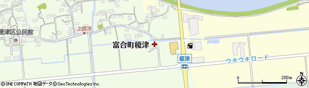 熊本県熊本市南区富合町榎津27周辺の地図