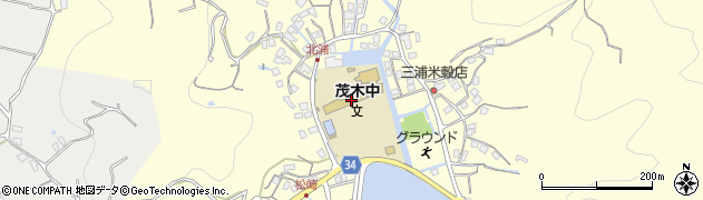 長崎市立茂木中学校周辺の地図