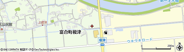 熊本県熊本市南区富合町榎津38周辺の地図