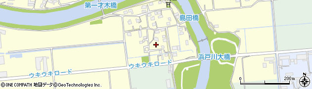 熊本県熊本市南区城南町島田78周辺の地図
