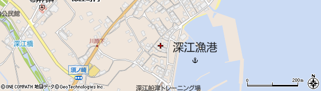 長崎県南島原市深江町丙158-9周辺の地図