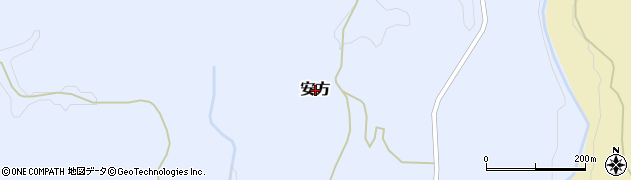 熊本県山都町（上益城郡）安方周辺の地図