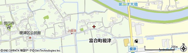 熊本県熊本市南区富合町榎津1376周辺の地図