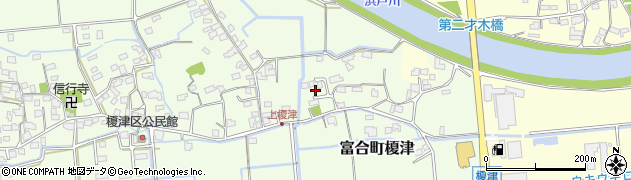 熊本県熊本市南区富合町榎津1366周辺の地図