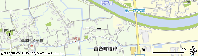 熊本県熊本市南区富合町榎津1373周辺の地図