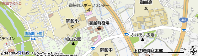 熊本県上益城郡御船町周辺の地図