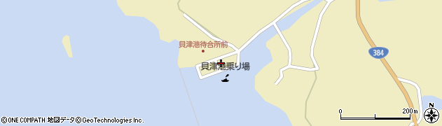 貝津港旅客船ターミナル（嵯峨島旅客船）周辺の地図