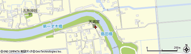 熊本県熊本市南区城南町島田36周辺の地図