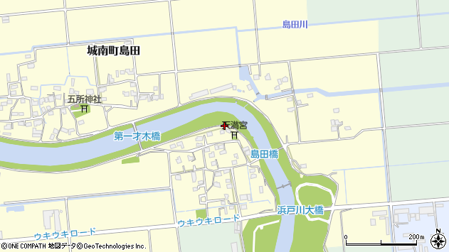 〒861-4236 熊本県熊本市南区城南町島田の地図