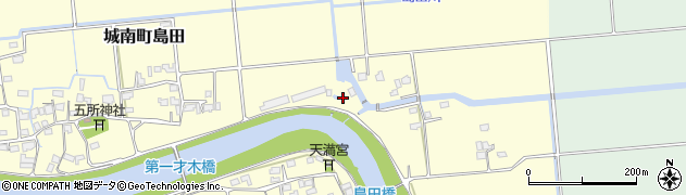 熊本県熊本市南区城南町島田41周辺の地図