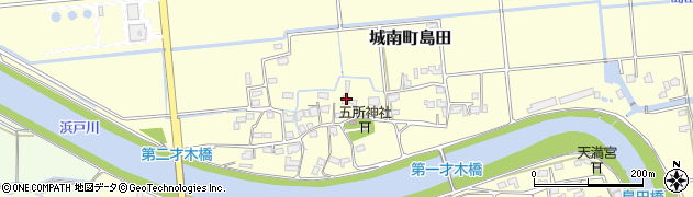 熊本県熊本市南区城南町島田698周辺の地図