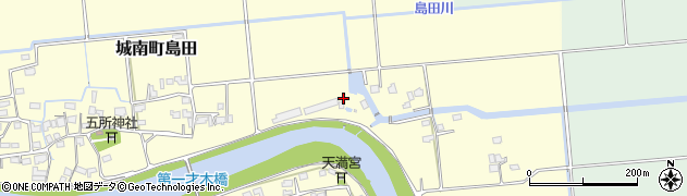 熊本県熊本市南区城南町島田796周辺の地図