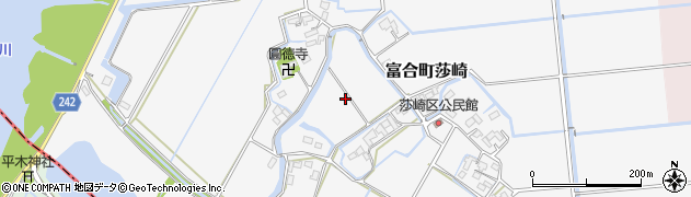 熊本県熊本市南区富合町莎崎周辺の地図