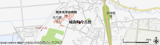 熊本県熊本市南区城南町今吉野周辺の地図