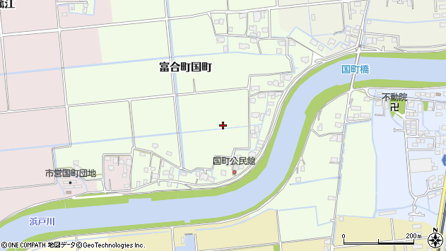 〒861-4162 熊本県熊本市南区富合町国町の地図