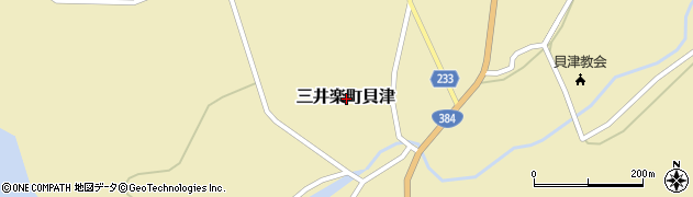 長崎県五島市三井楽町貝津周辺の地図