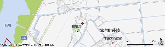 熊本県熊本市南区富合町莎崎408周辺の地図