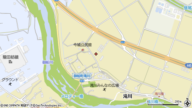 〒861-3205 熊本県上益城郡御船町滝川の地図