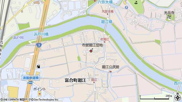 〒861-4147 熊本県熊本市南区富合町廻江の地図