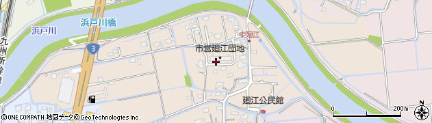 熊本県熊本市南区富合町廻江周辺の地図