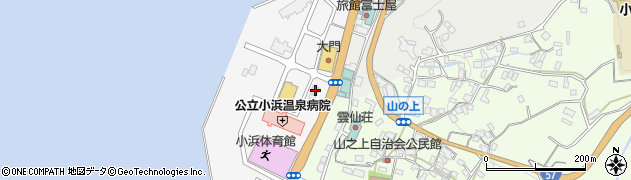 セブンイレブン雲仙小浜マリーナ店周辺の地図