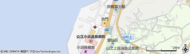 長崎県雲仙市小浜町マリーナ周辺の地図