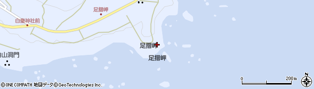 足摺岬灯台周辺の地図
