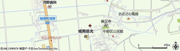 熊本県熊本市南区城南町坂野周辺の地図