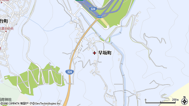 〒851-0253 長崎県長崎市早坂町の地図