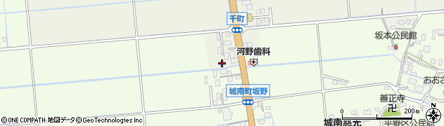 熊本県熊本市南区城南町千町1724周辺の地図