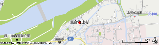 熊本県熊本市南区富合町上杉周辺の地図