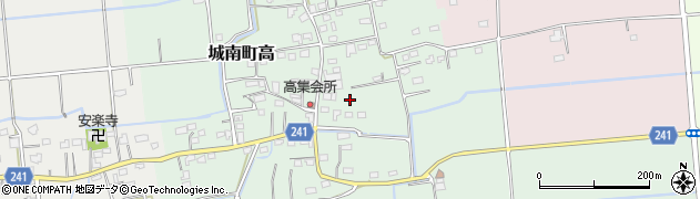 熊本県熊本市南区城南町高周辺の地図