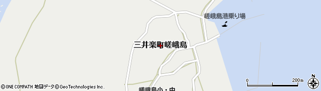 長崎県五島市三井楽町嵯峨島周辺の地図