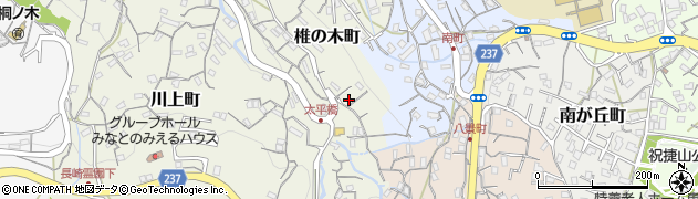 長崎県長崎市椎の木町周辺の地図
