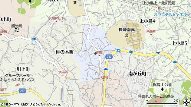 〒850-0942 長崎県長崎市南町の地図