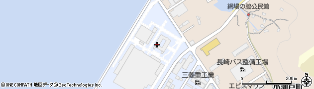 長崎市役所　上下水道局西部下水処理場周辺の地図