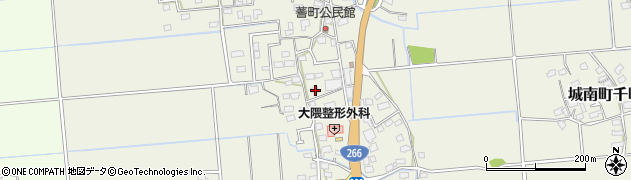 熊本県熊本市南区城南町千町2035周辺の地図
