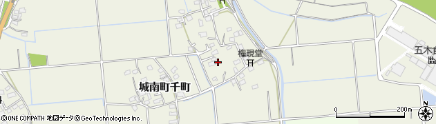 熊本県熊本市南区城南町千町1142周辺の地図