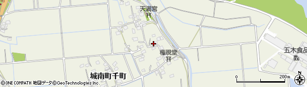 熊本県熊本市南区城南町千町1105周辺の地図