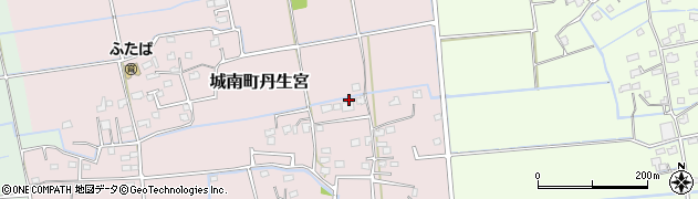 熊本県熊本市南区城南町丹生宮周辺の地図