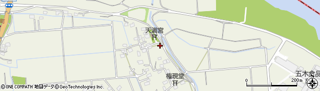 熊本県熊本市南区城南町千町1100周辺の地図