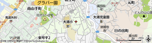 長崎県長崎市上田町周辺の地図