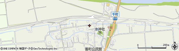 熊本県熊本市南区城南町千町2654周辺の地図
