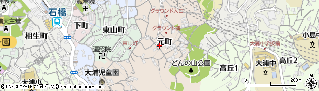 長崎県長崎市元町周辺の地図