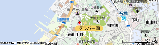 長崎県長崎市南山手町周辺の地図