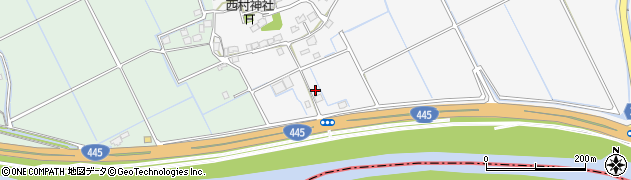 熊本県上益城郡嘉島町上六嘉18周辺の地図